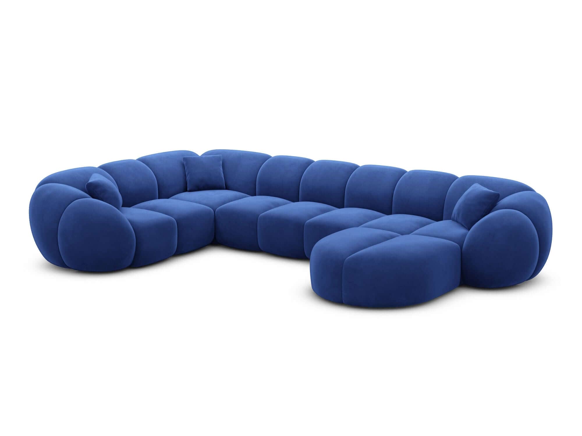 Polster Wohnlandschaft Valderosa XL U-Form Dunkelblau