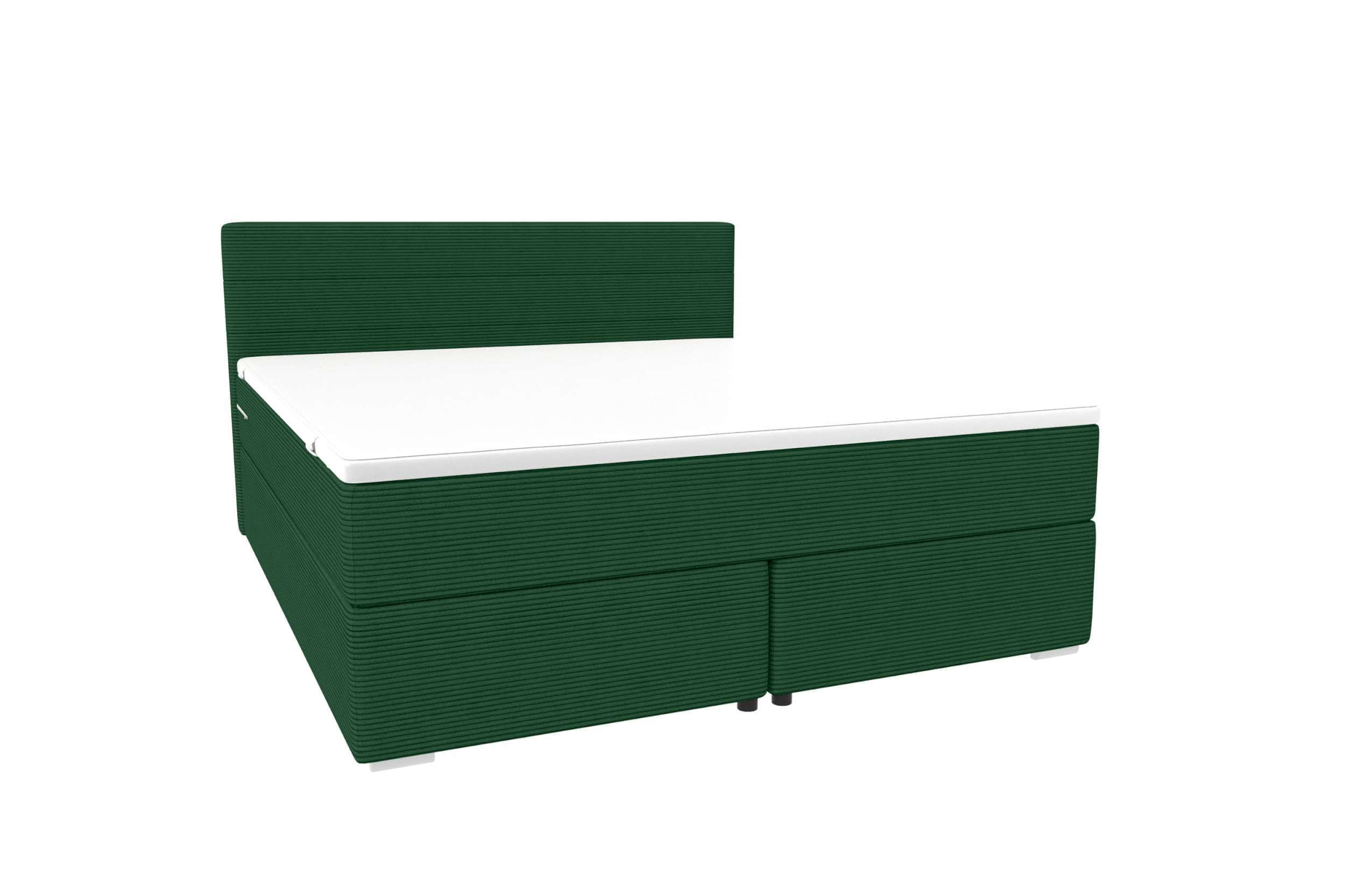 Boxspringbett Valerio Dunkelgrün