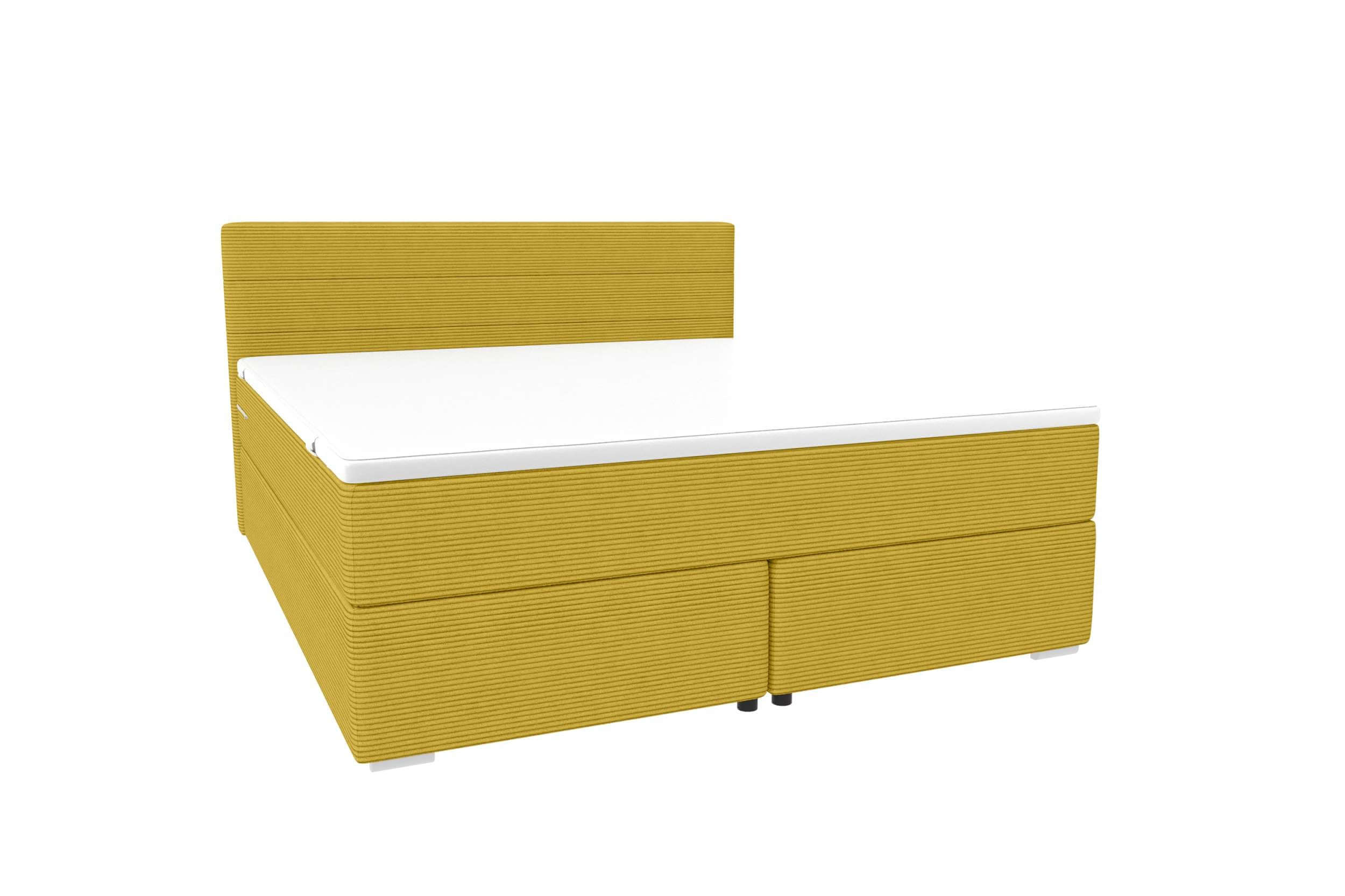 Boxspringbett Valerio Gelb