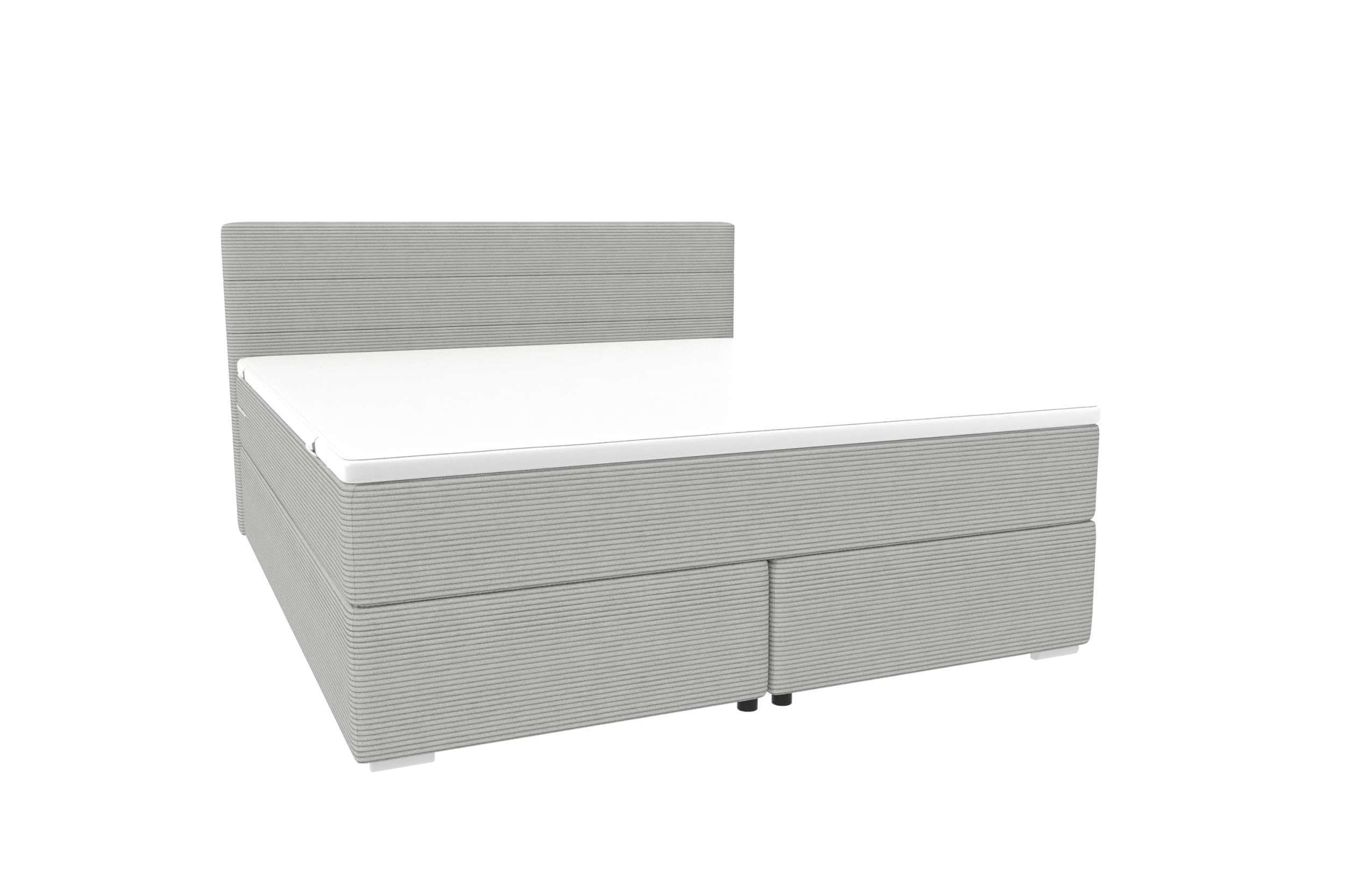 Boxspringbett Valerio Hellgrau