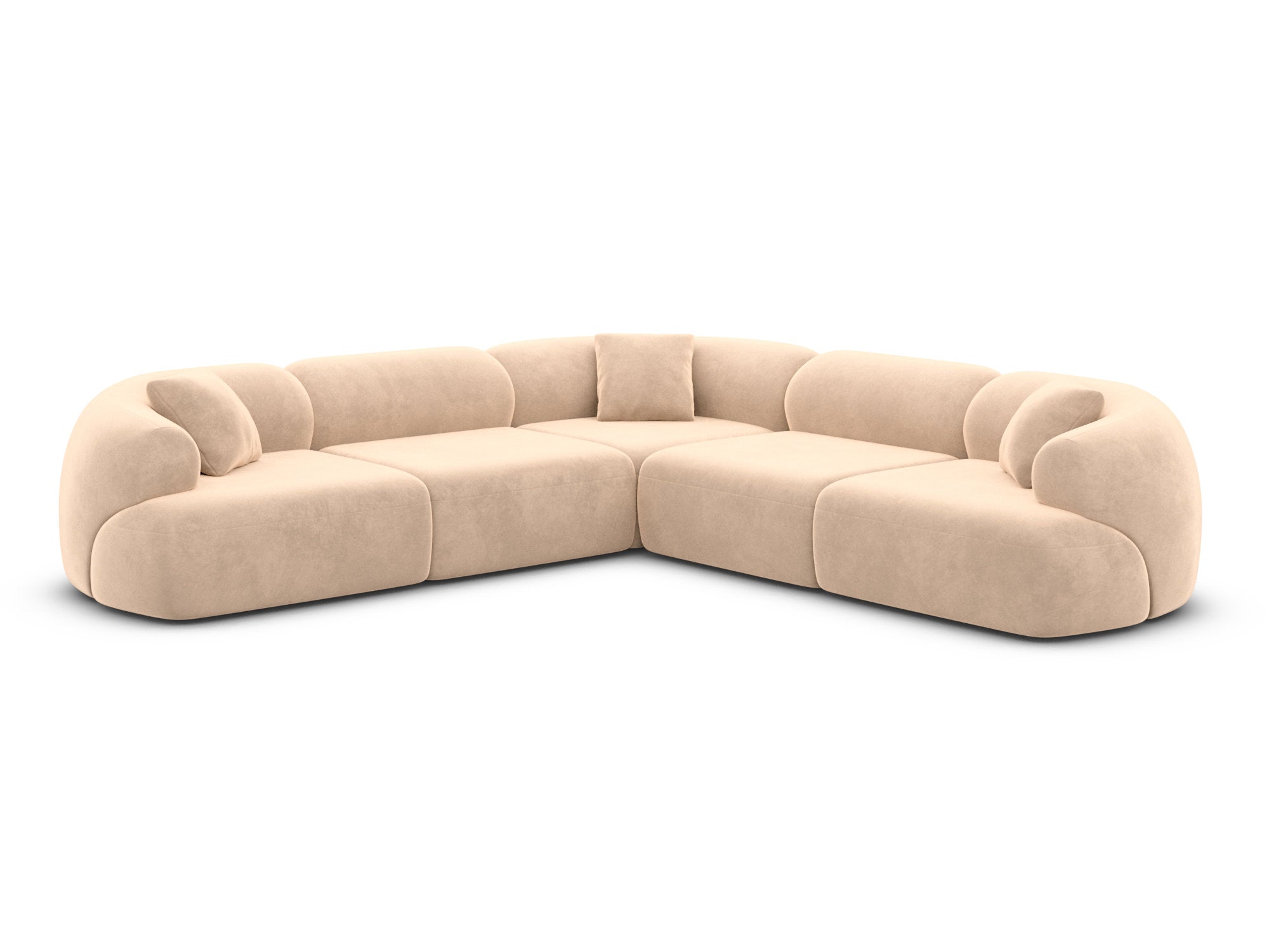 Polster Ecksofa Monteluna L Form Beige