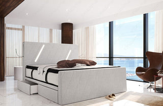Boxspringbett Toulon Stoffbezug Macchiato