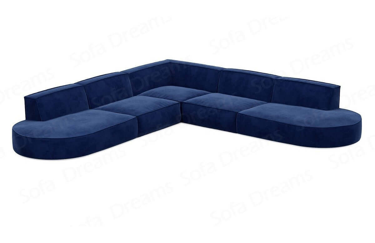 Stoff Ecksofa Alegranza L-Form Dunkelblau
