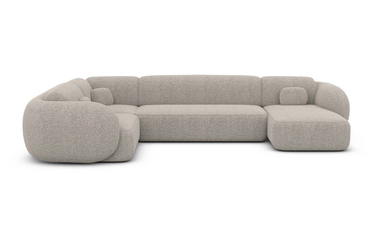 Wohnlandschaft Altea U-Form aus Stoff Pearl