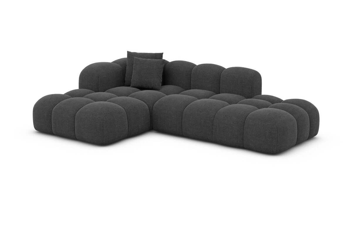 Stoff Ecksofa Formentera Lounge L-Form anthrazit