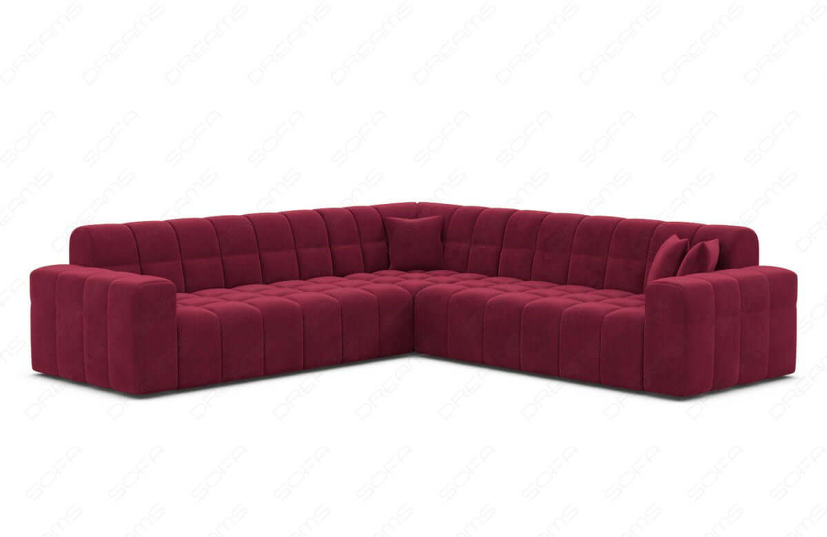 Ecksofa Ibiza Stoff – Modern & Bequem Rot