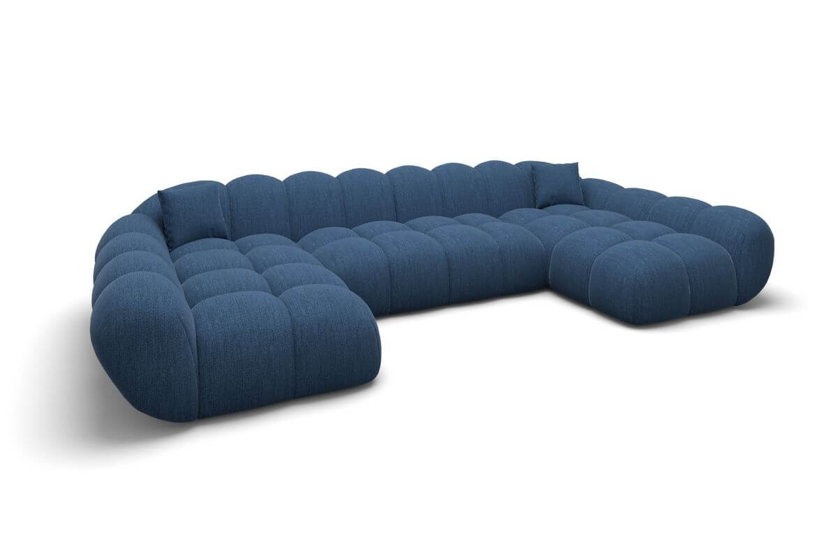 Wohnlandschaft Maleron U Form Studio Blau
