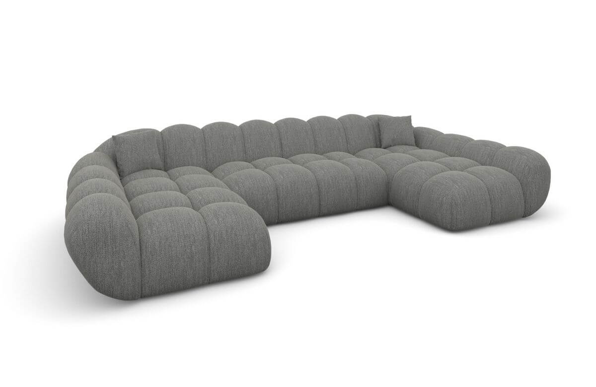 Wohnlandschaft Maleron U Form Studio Dunkelgrau