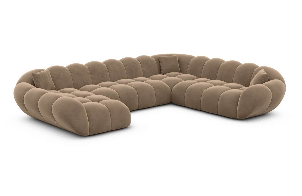 Wohnlandschaft Maleron XXL Braun
