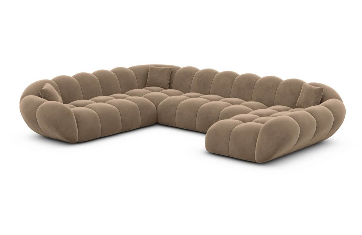 Wohnlandschaft Maleron XXL Braun