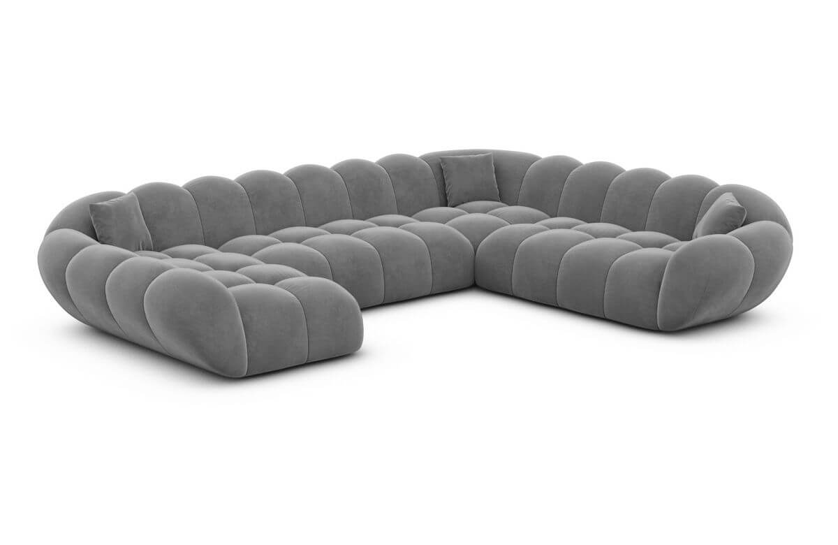 Wohnlandschaft Maleron XXL Dunkelgrau