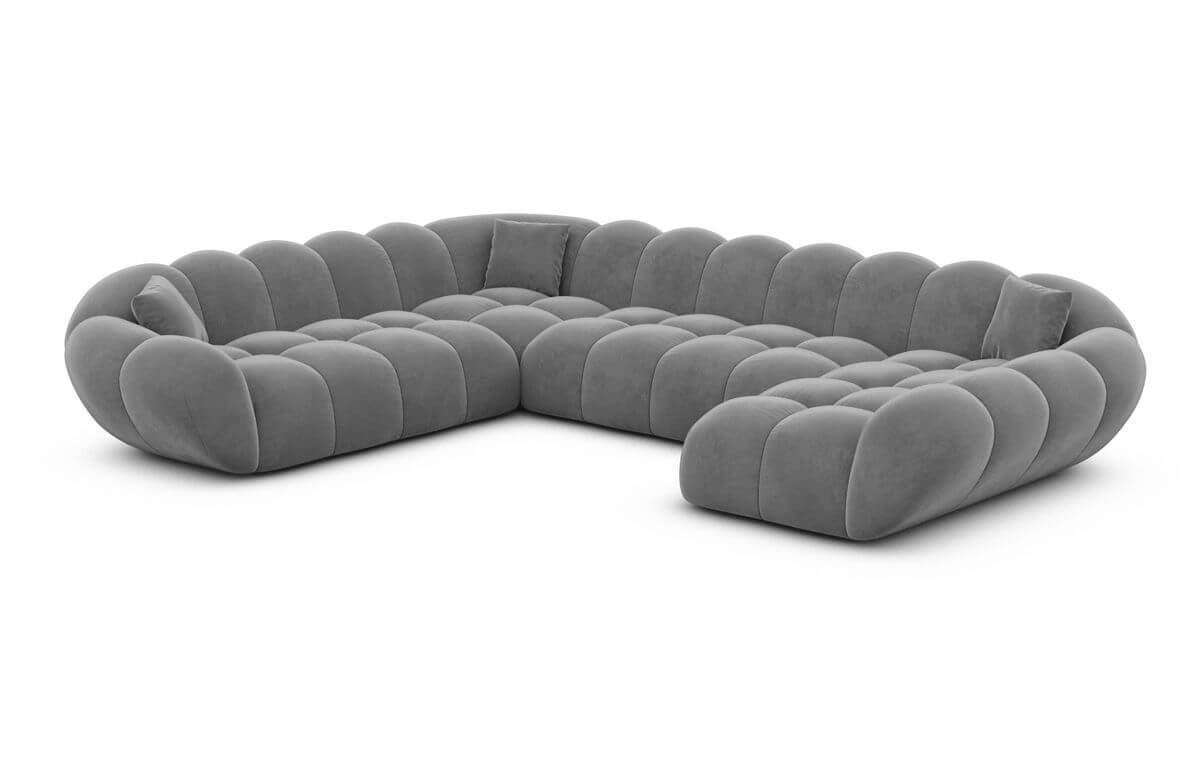 Wohnlandschaft Maleron XXL Dunkelgrau