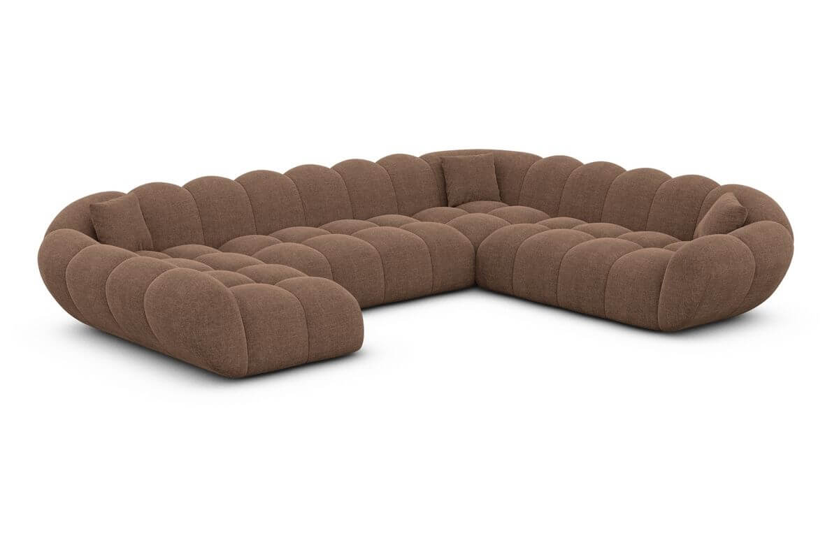 Wohnlandschaft Maleron XXL Braun