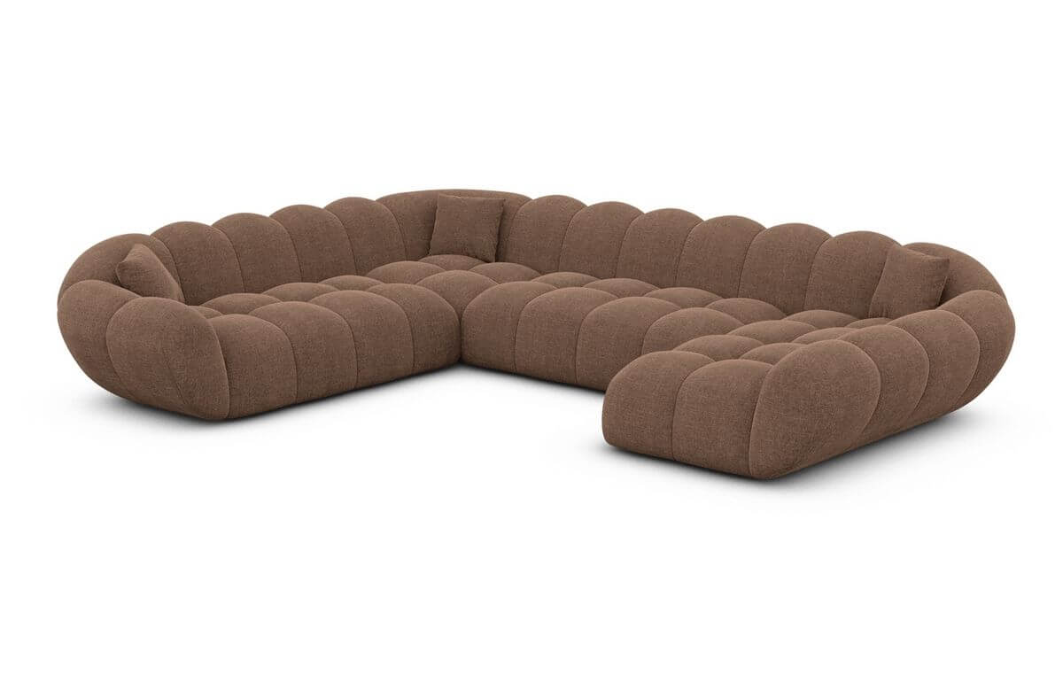 Wohnlandschaft Maleron XXL Braun