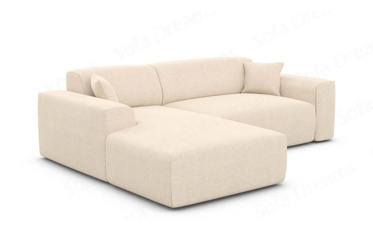 Couch Mallorca L Form Stoff Beige
