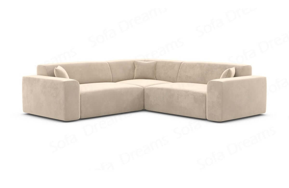Ecksofa Mallorca L-Form aus Stoff Beige