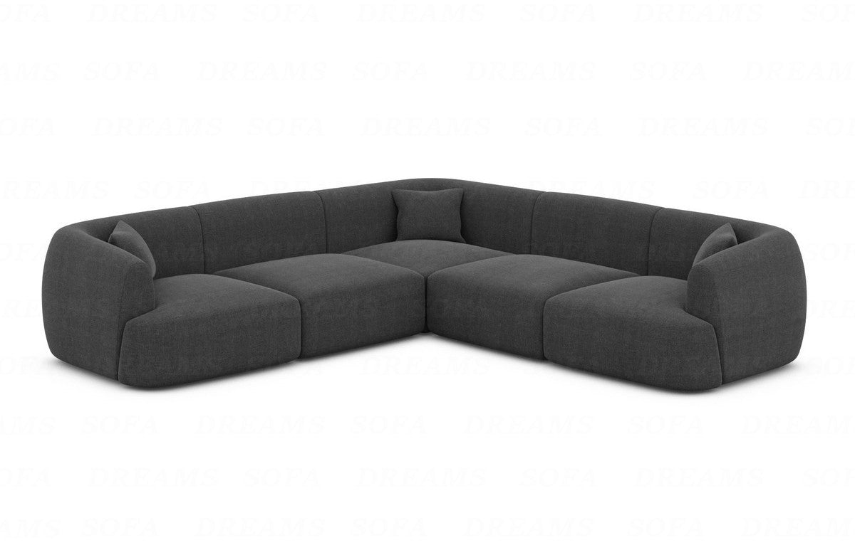 Polster Ecksofa Tabarca L-Form Anthrazit