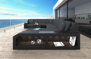 Rattan Sofa Matera XXL – Grau - Bild 2