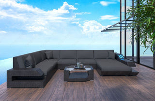Rattan Sofa Ravenna XXL – Graues Design - Bild 3