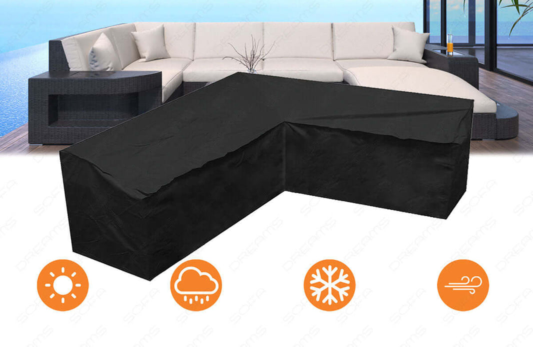 Sofa Rattansofa Abdeckung Wave in Stoff