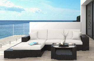 Rattan Sofa Messana L – Creme - Bild 1