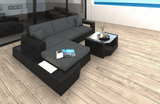 Rattan Sofa Messana L – Grau in Default Title