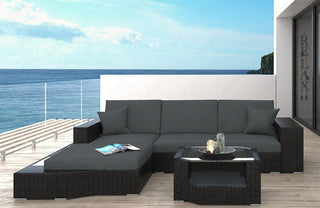 Rattan Sofa Messana L – Grau - Bild 1
