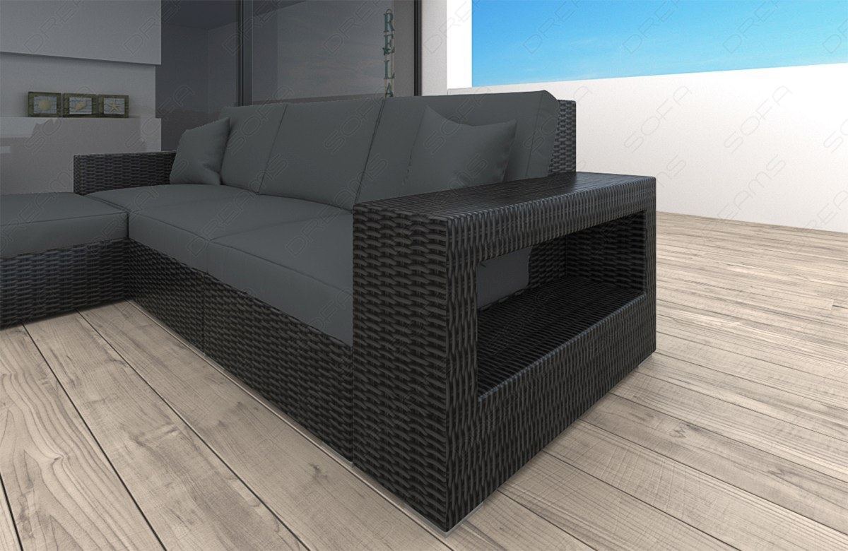 Rattan Sofa Messana L – Grau
