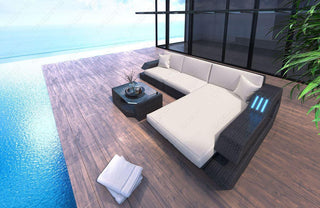 Rattan Sofa Ravenna L – Cremefarbener Charme in Default Title