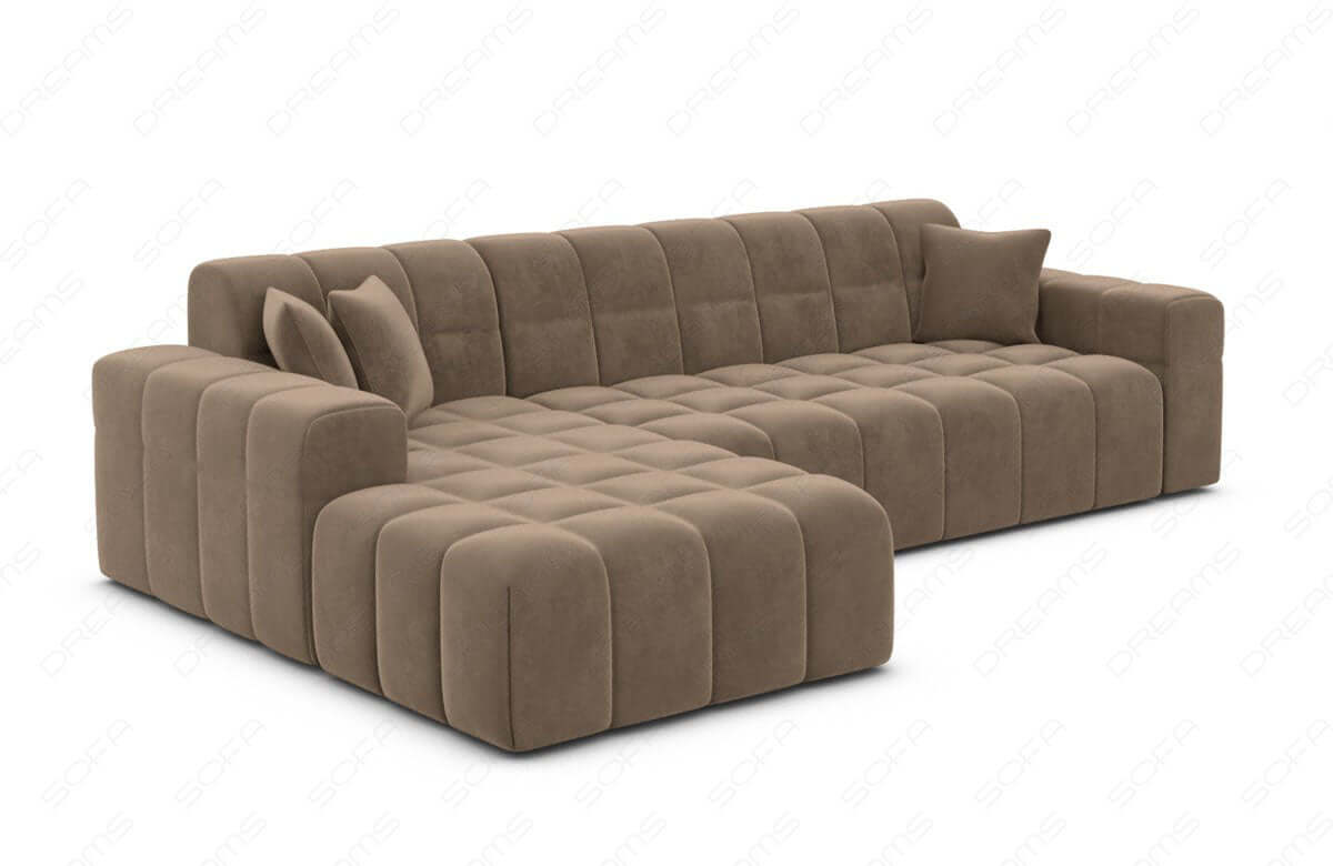 Polster Ecksofa Ibiza L-Kurz – Komfort & Design Braun