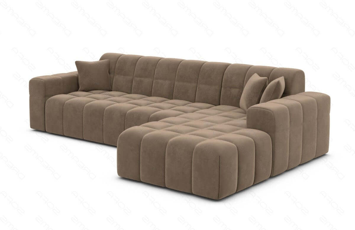 Polster Ecksofa Ibiza L-Kurz – Komfort & Design Braun