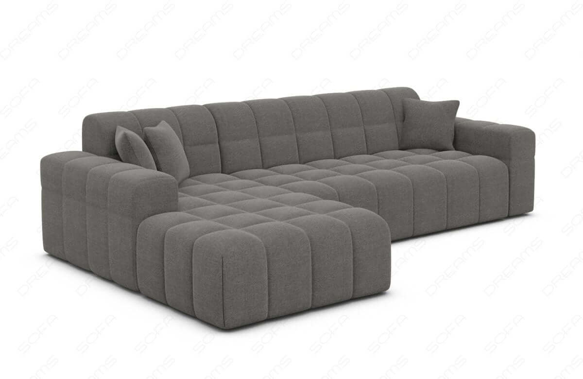 Polster Ecksofa Ibiza L-Kurz – Komfort & Design Dunkelgrau