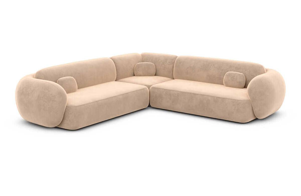 Couch Altea L-Form in Stoff Beige