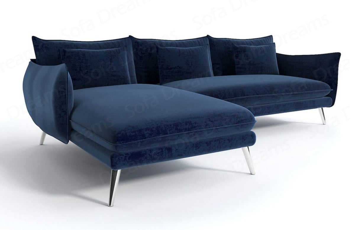Polster Ecksofa Fuerteventura L-Form Kurz – Bequem Dunkelblau