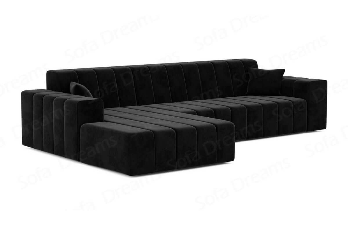 Polster Ecksofa Gran Canaria L-Kurz – Modern & Bequem Schwarz