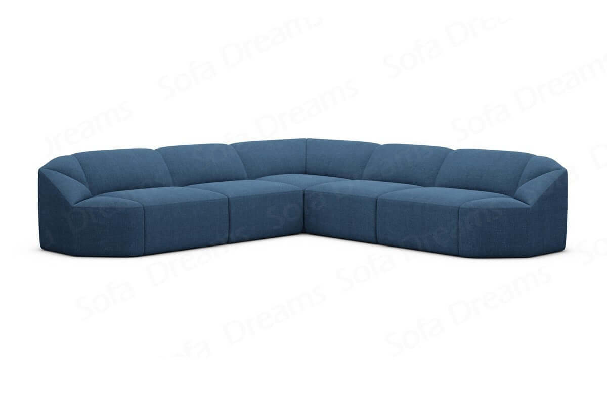 L-Form Stoffsofa Cabrera Blau