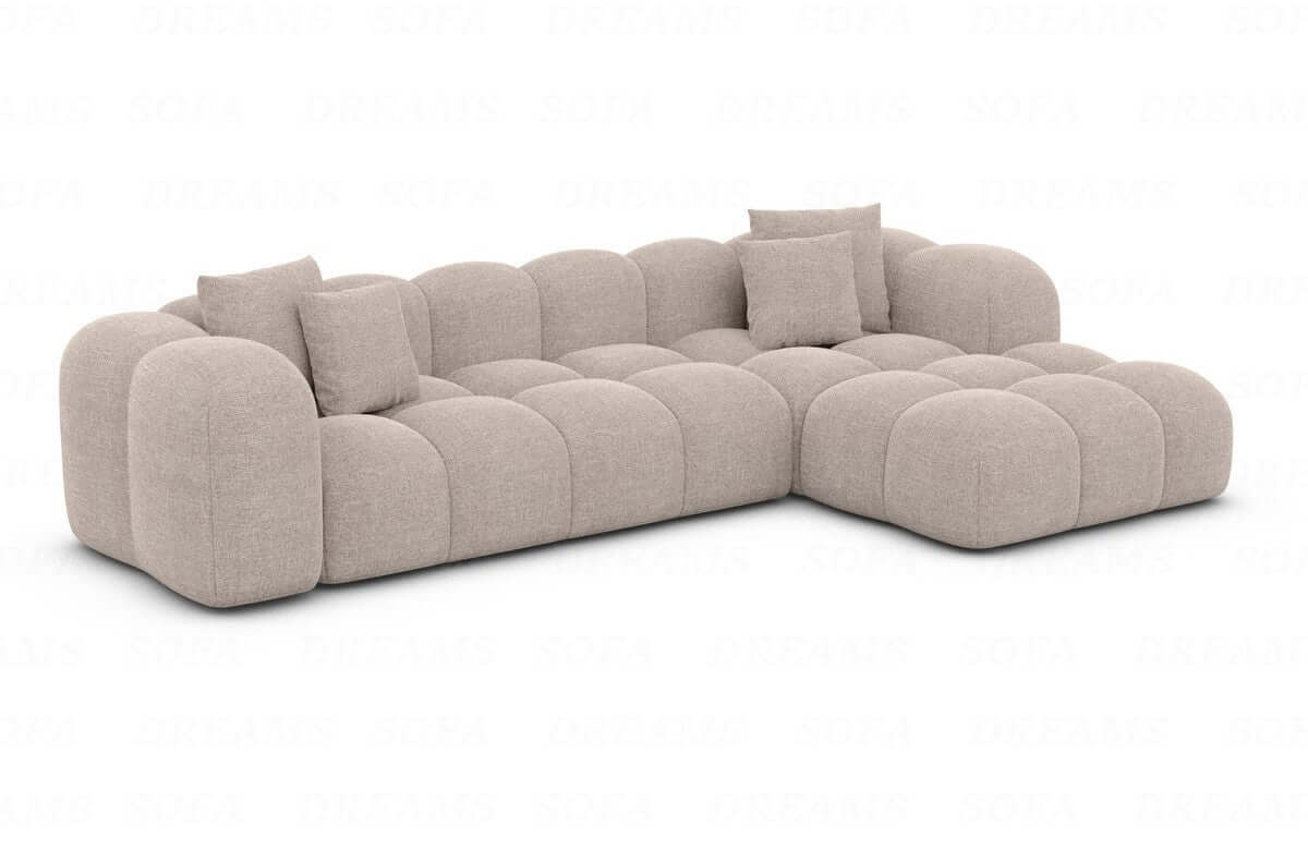 Samtstoff Ecksofa Formentera L Form