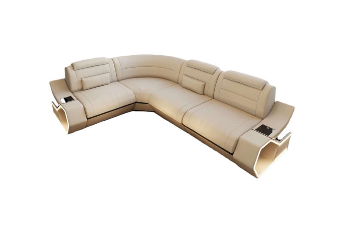 Ecksofa Pescara L-Form aus Stoff