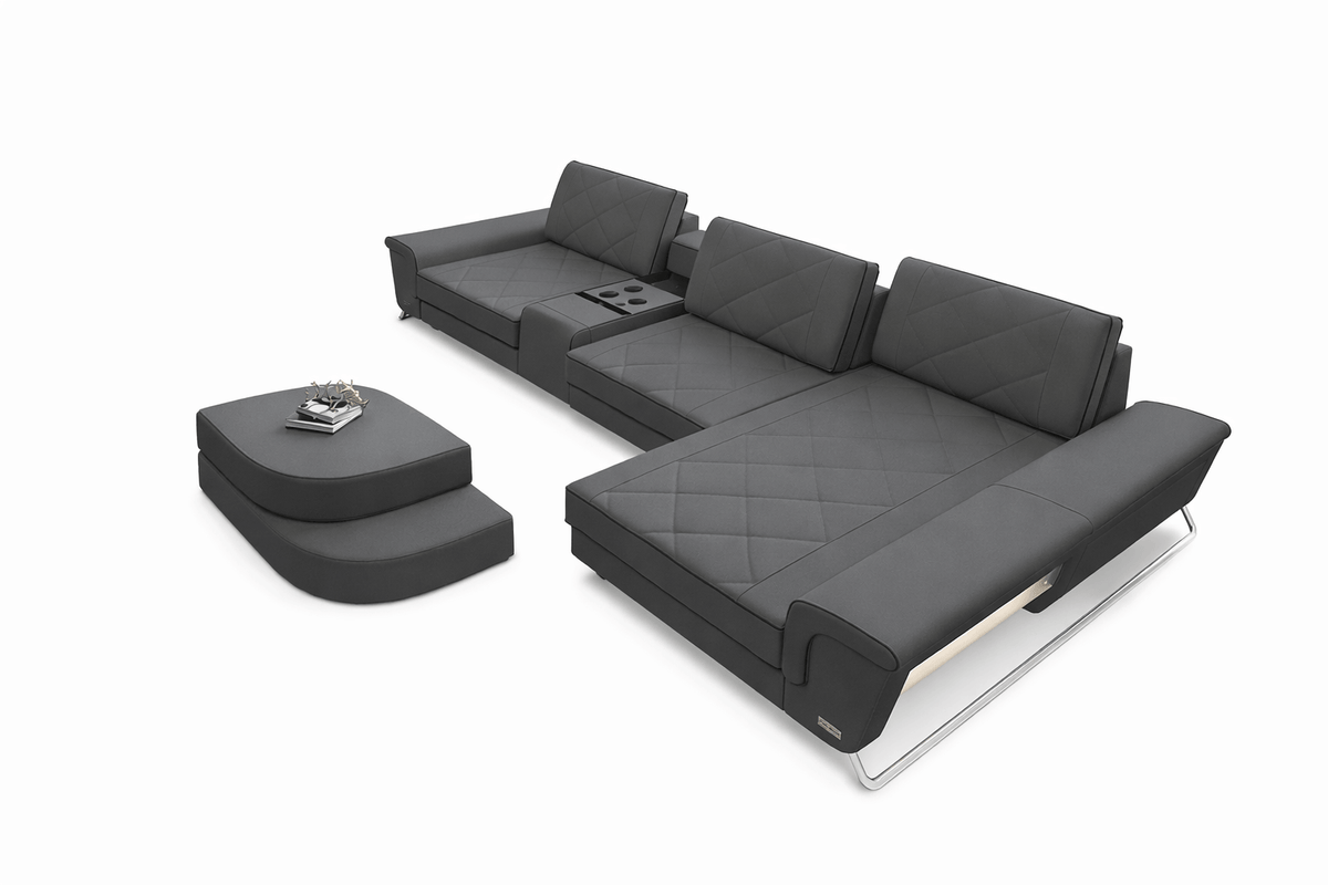 Stoff Ecksofa Bari L-Form