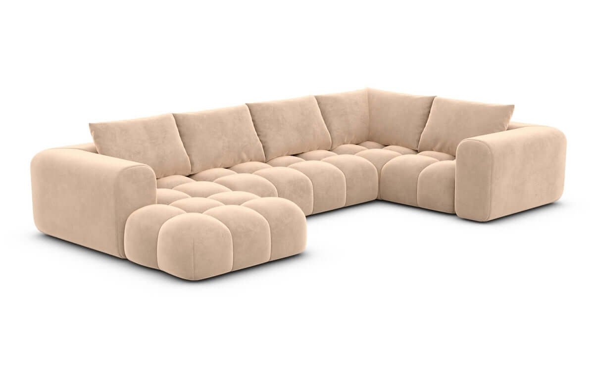 Couchlandschaft Casaluna U-Form in Stoff Beige