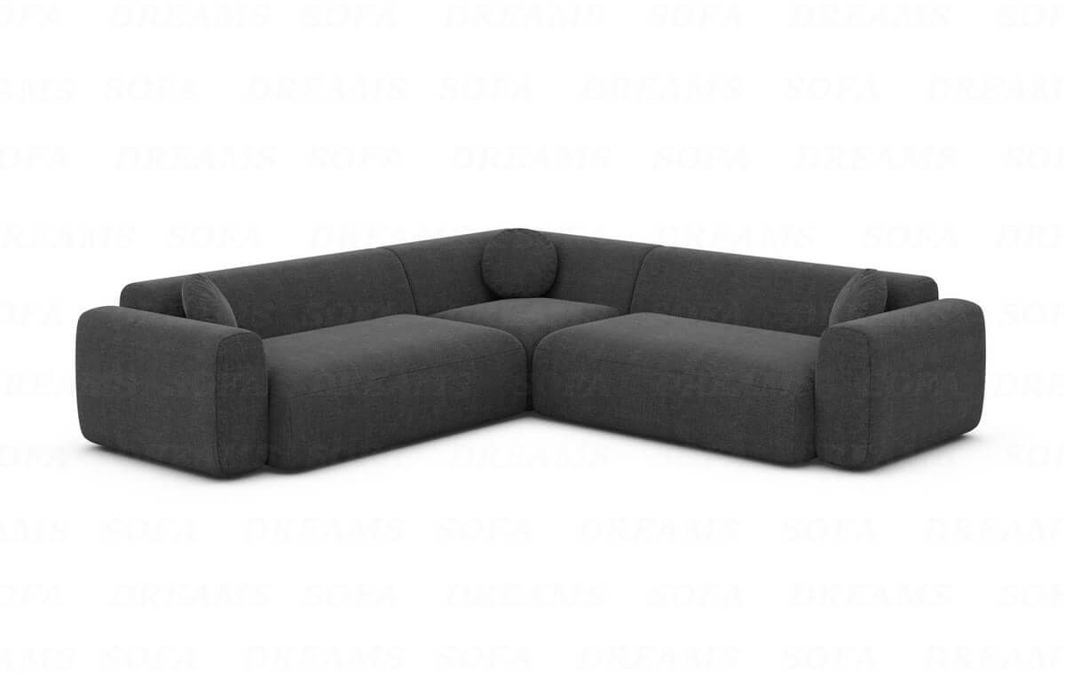 Ecksofa Cortegada L-Form Stoff Anthrazit