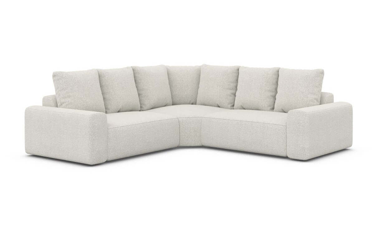 Couch Gomera L-Form in Stoff Pearl