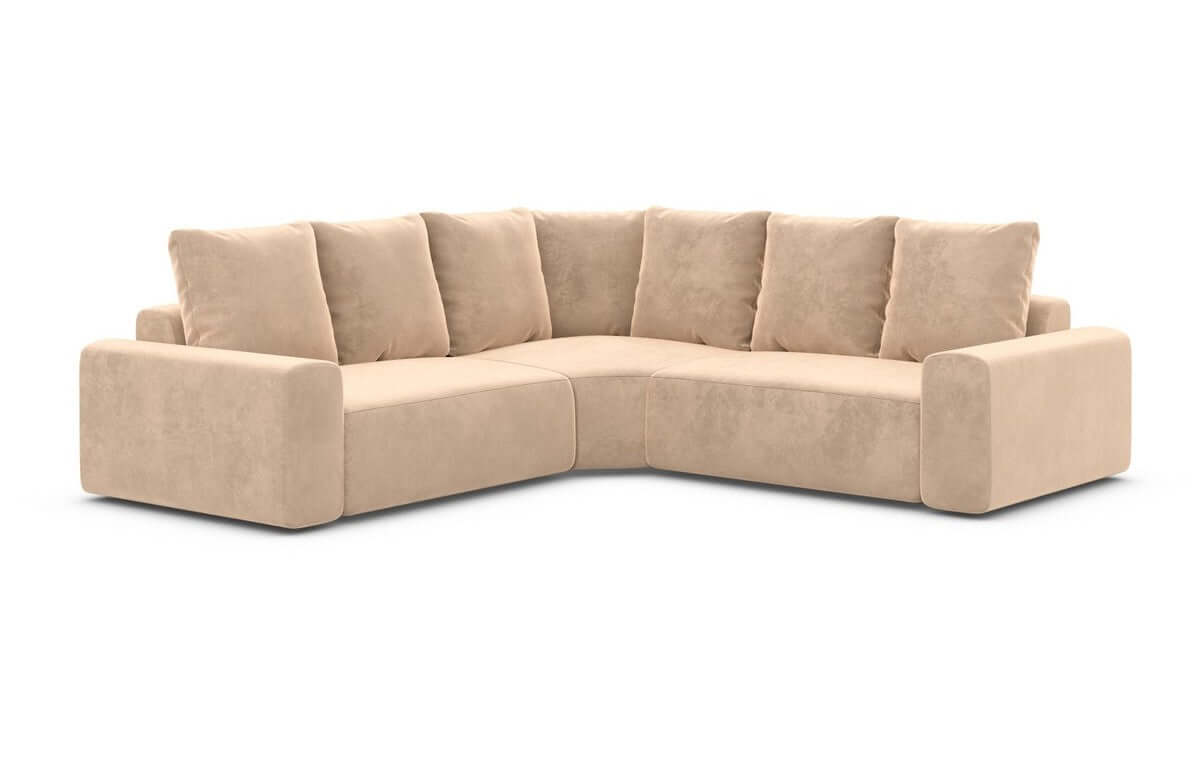 Couch Gomera L-Form in Stoff Beige