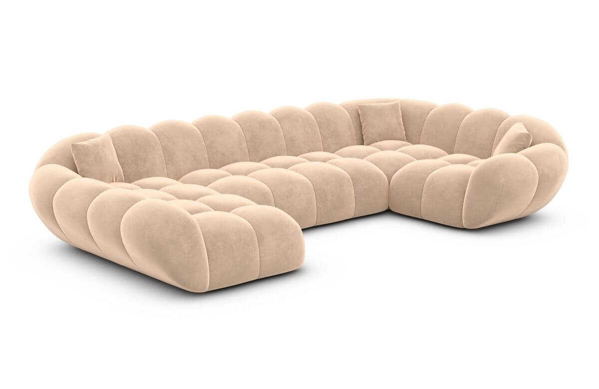 Wohnlandschaft Maleron U Form Beige