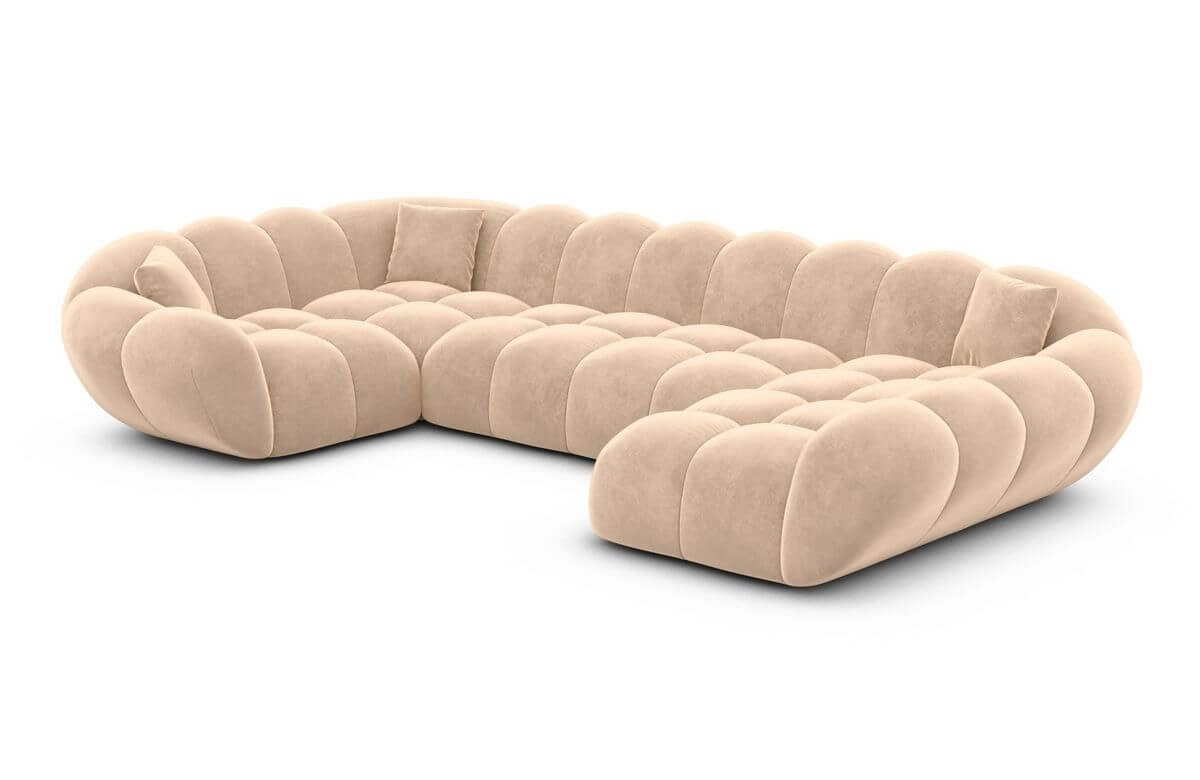 Wohnlandschaft Maleron U Form Beige