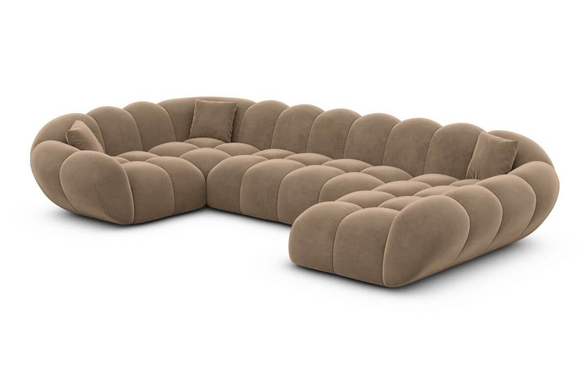 Wohnlandschaft Maleron U Form Braun