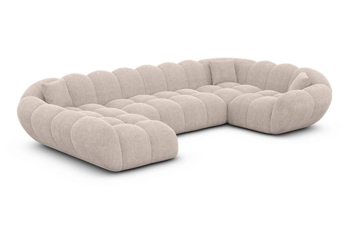 Wohnlandschaft Maleron U Form Beige