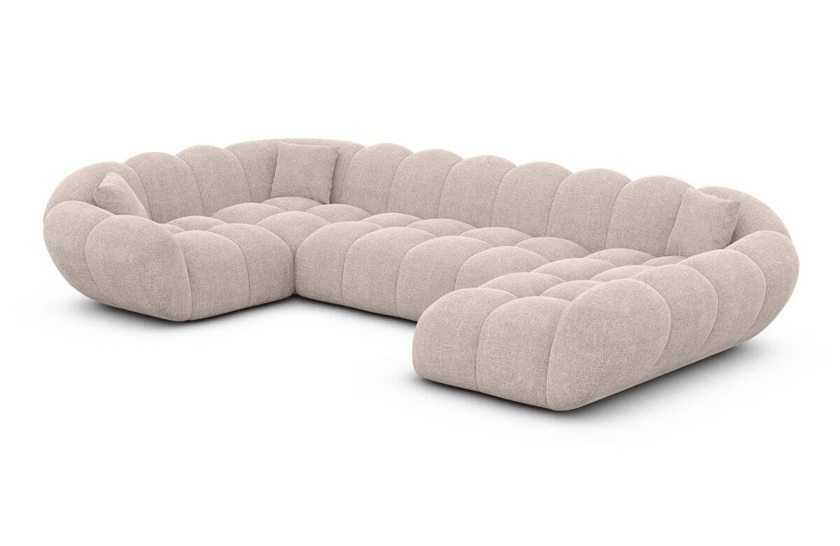 Wohnlandschaft Maleron U Form Beige