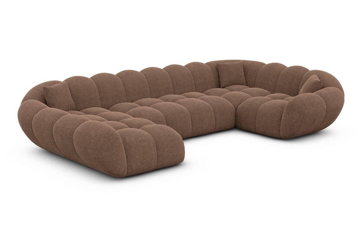 Wohnlandschaft Maleron U Form Braun