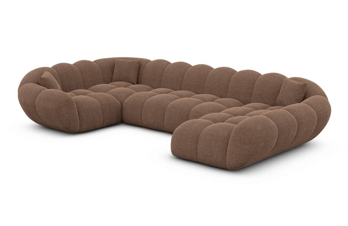 Wohnlandschaft Maleron U Form Braun
